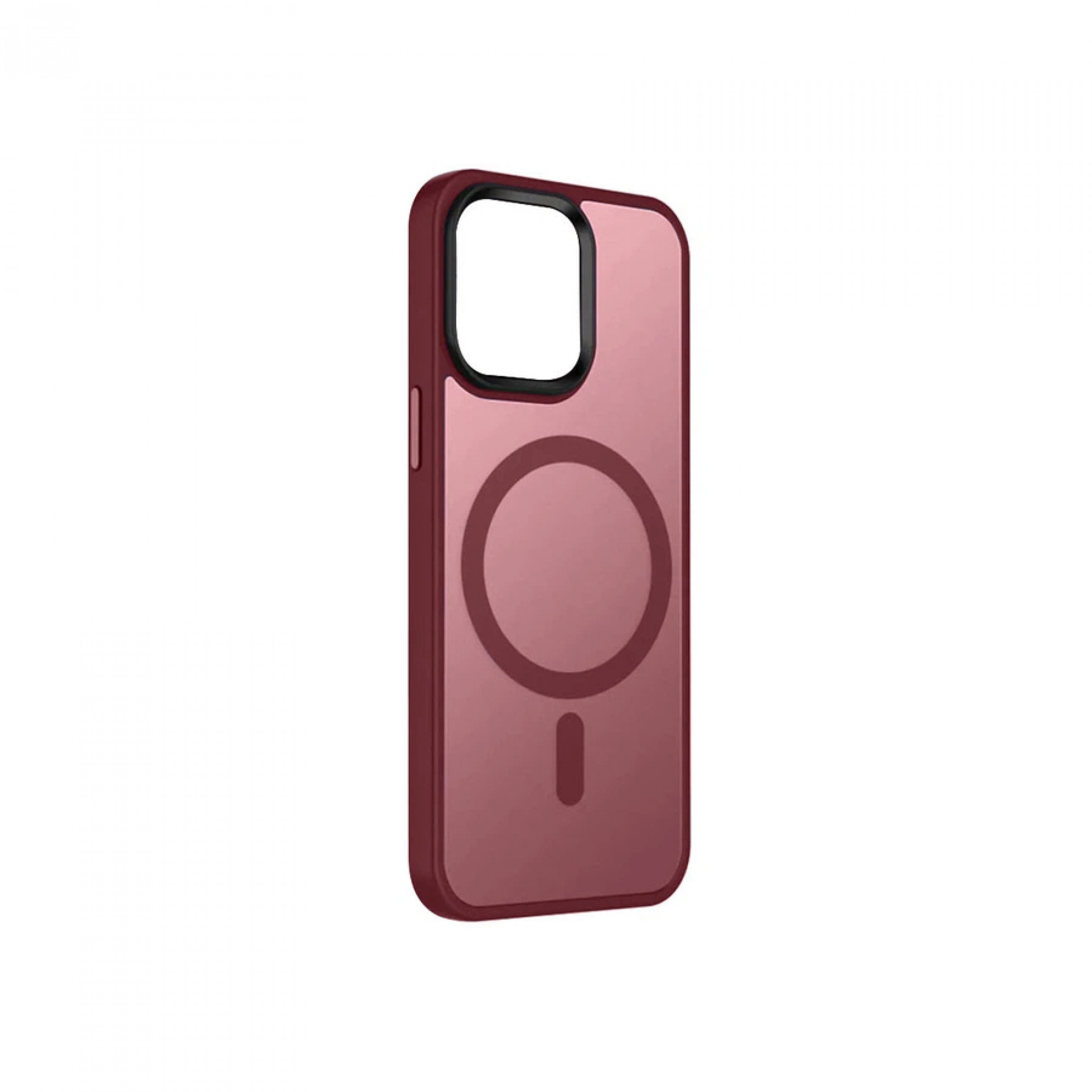 Чехол Metal Buttons with MagSafe Colorful для iPhone 15 Pro Max /red/